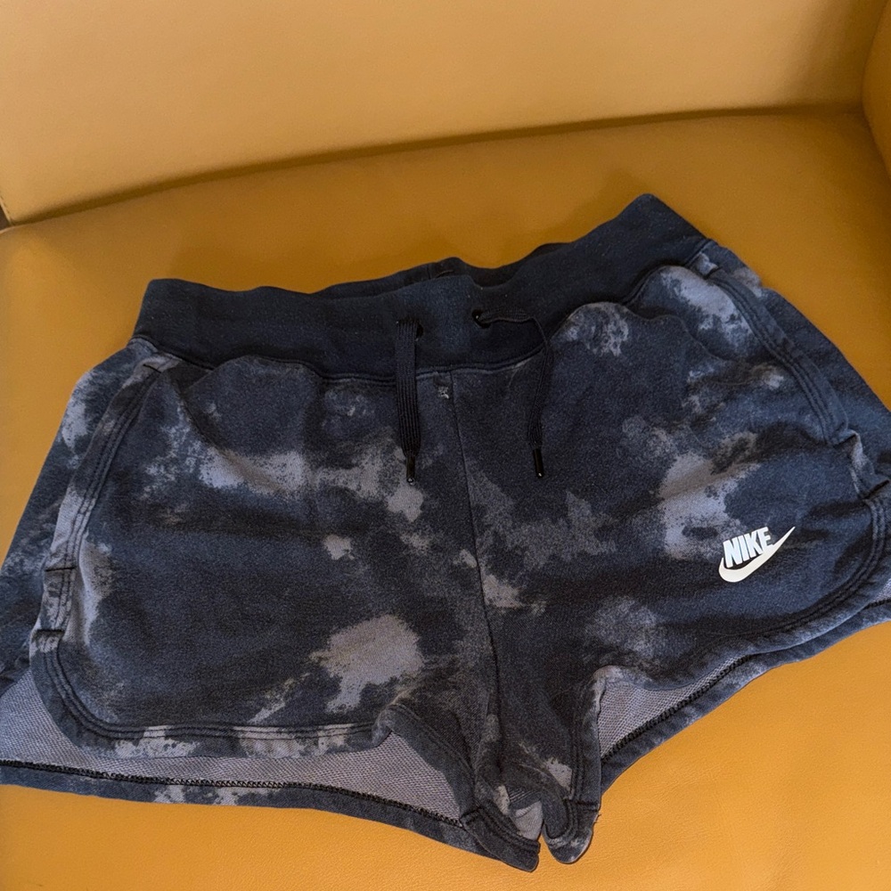 Nike Women's Dark Gray Tie-Dye Athletic Shorts